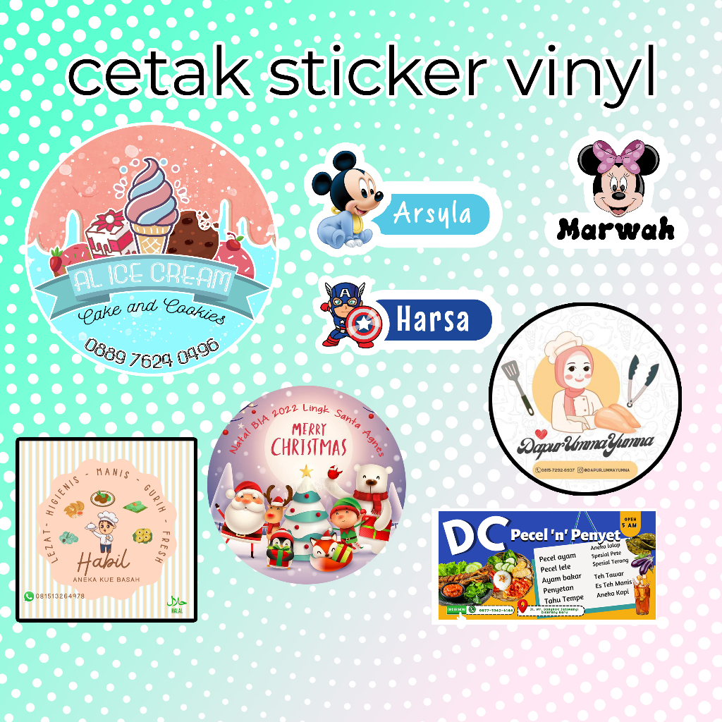 

cetak stiker vinyl ( print & cut )