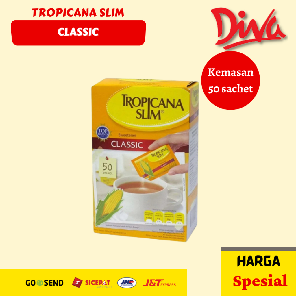 

[50 scht} Tropicana Slim Classic 50 sachet