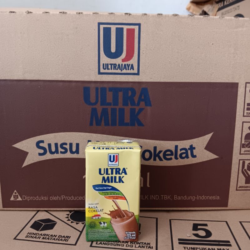 

Ultra Milk Susu UHT 125 ml Rasa Cokelat