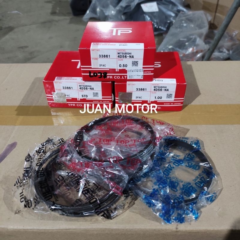 RING PISTON/PIR SEKER L300 DIESEL/KUDA DIESEL TP JAPAN ORIGINAL