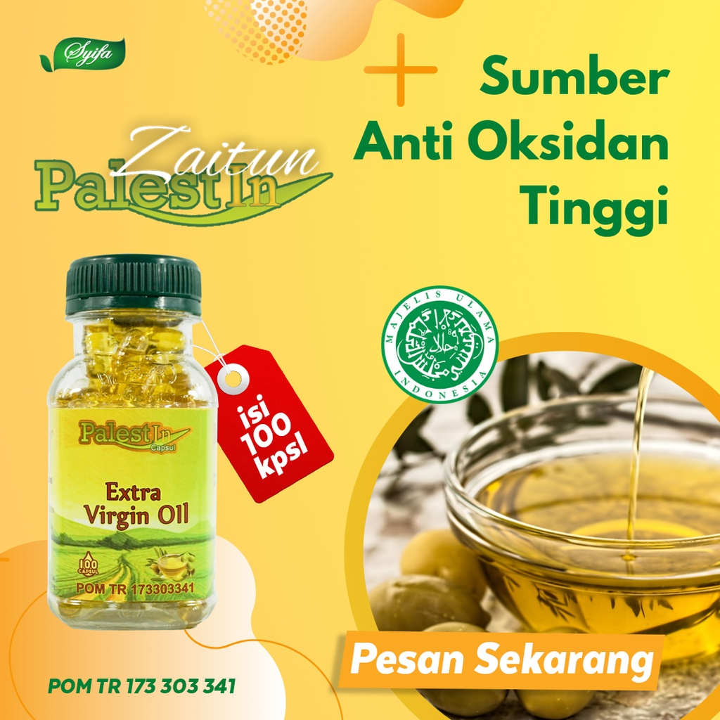 

Minyak Zaitun Palestin Extra Virgin Oil 200 Kapsul Premium Murni Asli 100% Original