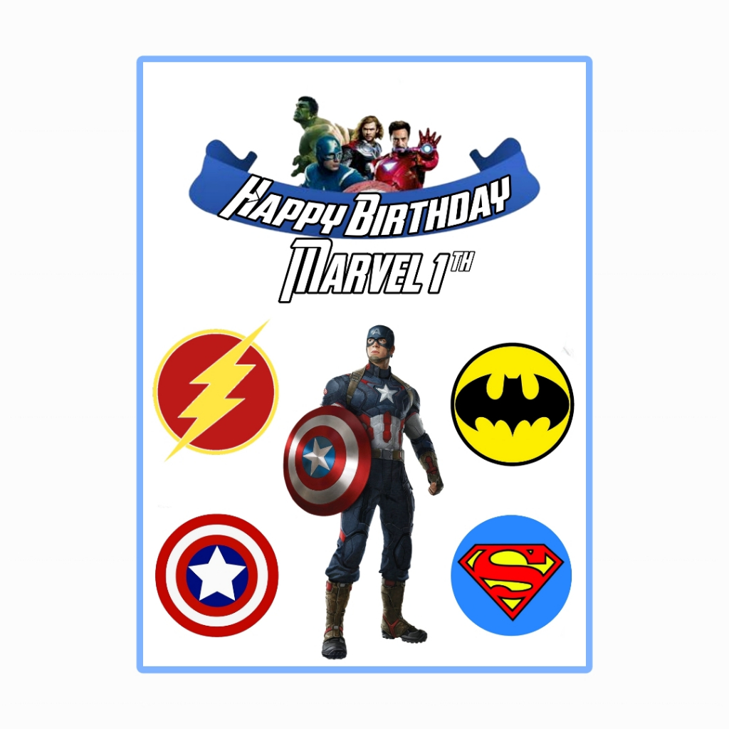 cake topper captain america