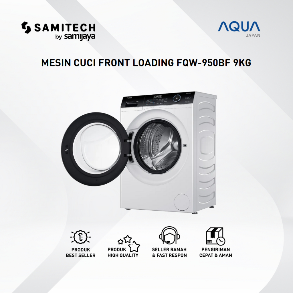 MESIN CUCI AQUA FQW-950BF FQW 950BF 9KG INVERTER BERGARANSI
