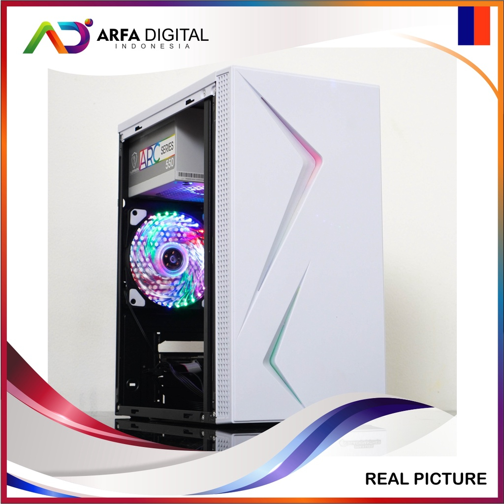 Komputer Full Set Murah Intel Core i5 HDD 500GB RAM 8GB VGA 2GB DDR5 Monitor LED 19inch Lengkap Siap Pakai | BZ02-CPU ONLY CASE M1 B/W