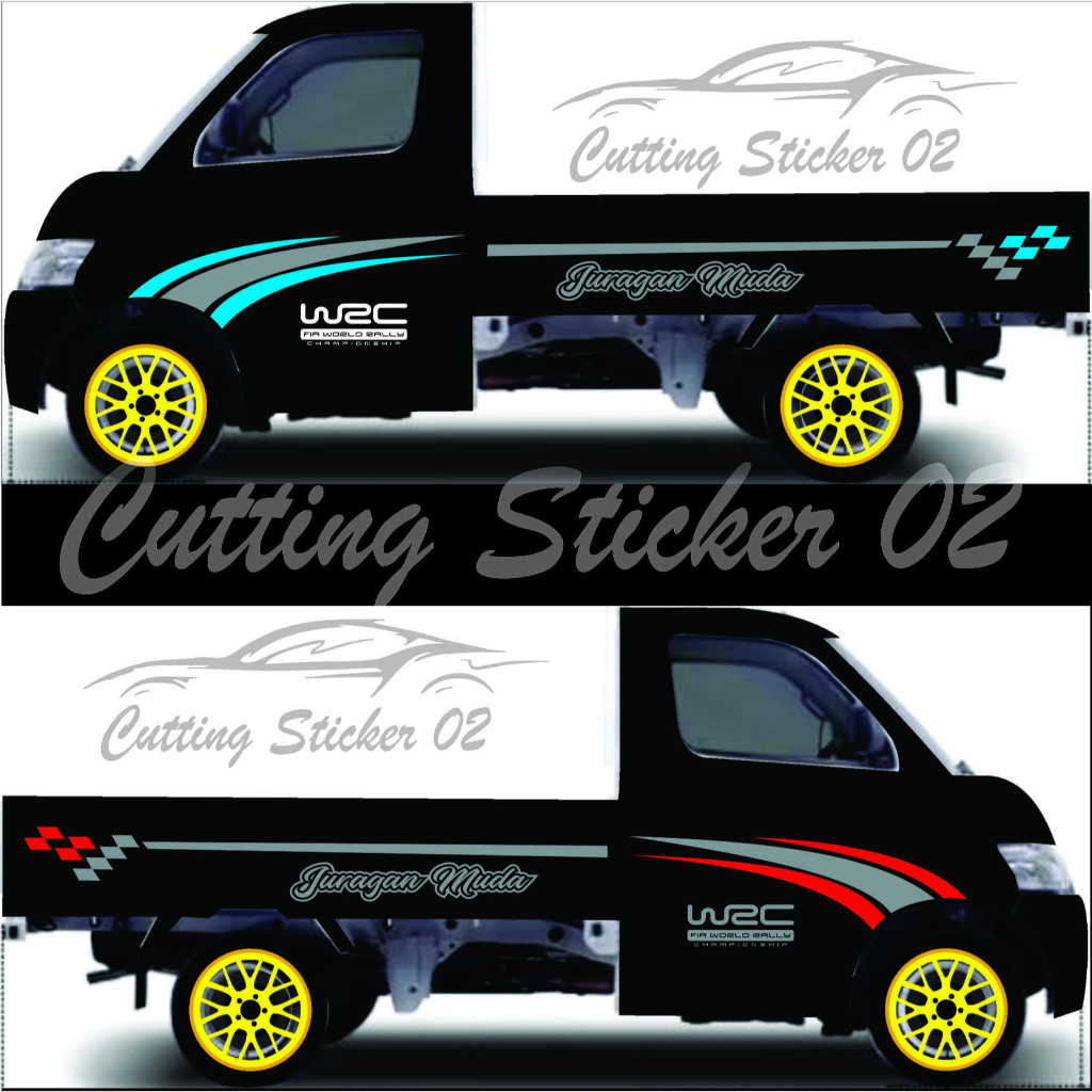 Stiker Mobil Pick Up Granmax Stiker Cutting Mobil Pick Up Daihatsu Granmax