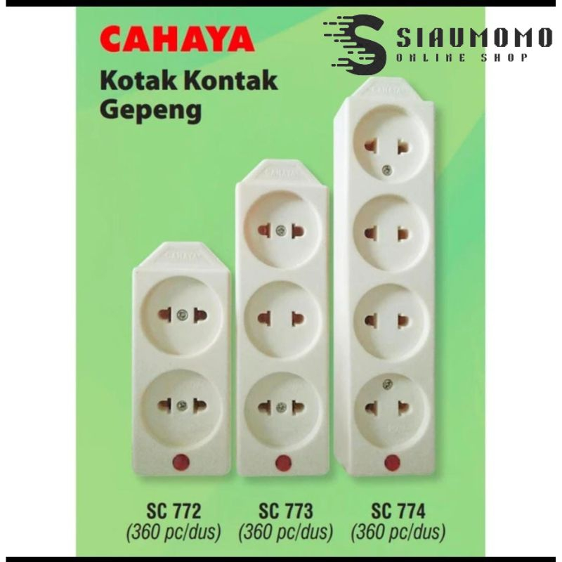STOP KONTAK 5 LUBANG/ 4 LUBANG/ 3 LUBANG - CAHAYA