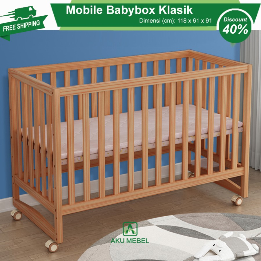 Baby Box Bayi New Kayu Mahoni Solid