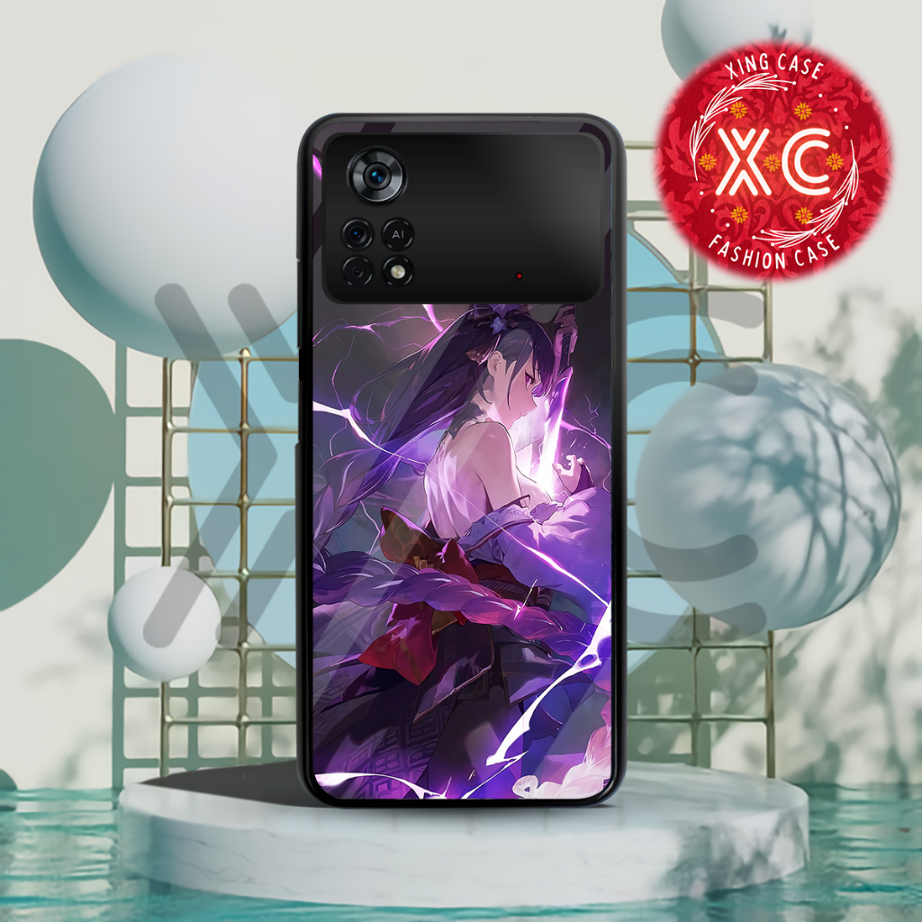 |GI04| XING CASE POCO PHONE POCO M4 PRO GLOSSY KILAU EFEK KACA | CASE HP CUSTOM SOFTCASE HARDCASE | 