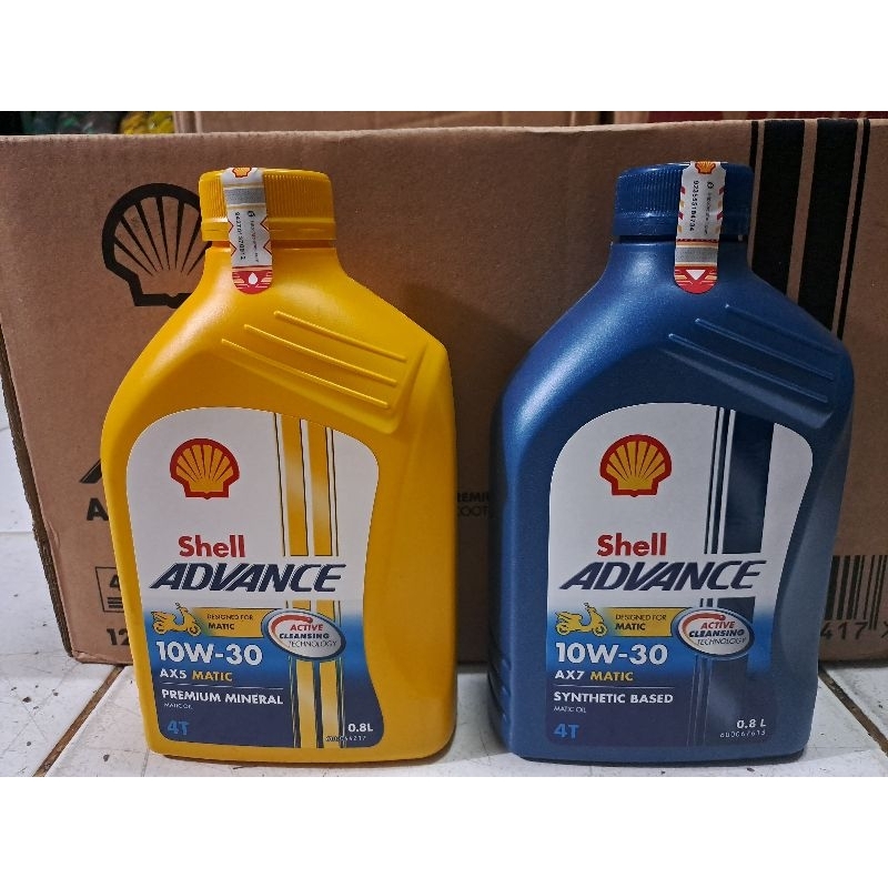 SHELL AX5 SCOOTER 0.8L  & SHELL AX7 SCOOTER 0.8L