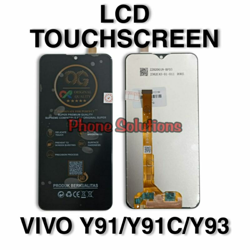 LCD TOUCHSCREEN VIVO Y91/Y91C/Y93/Y95 BLACK (OG)
