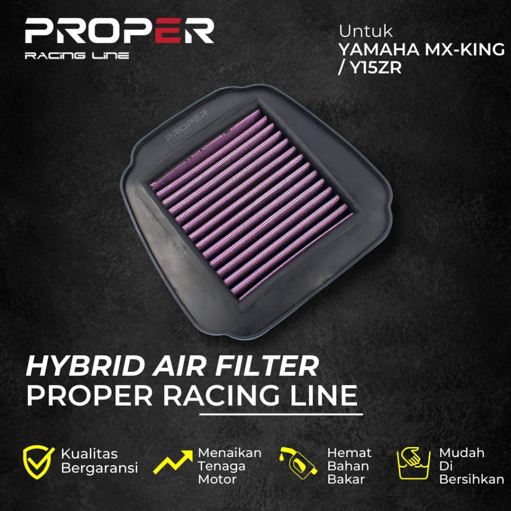 Air Filter Saringan Udara Proper Racing Line YAMAHA JUPITER MX KING 150 Y15ZR HYBRID AIR FILTER SARI