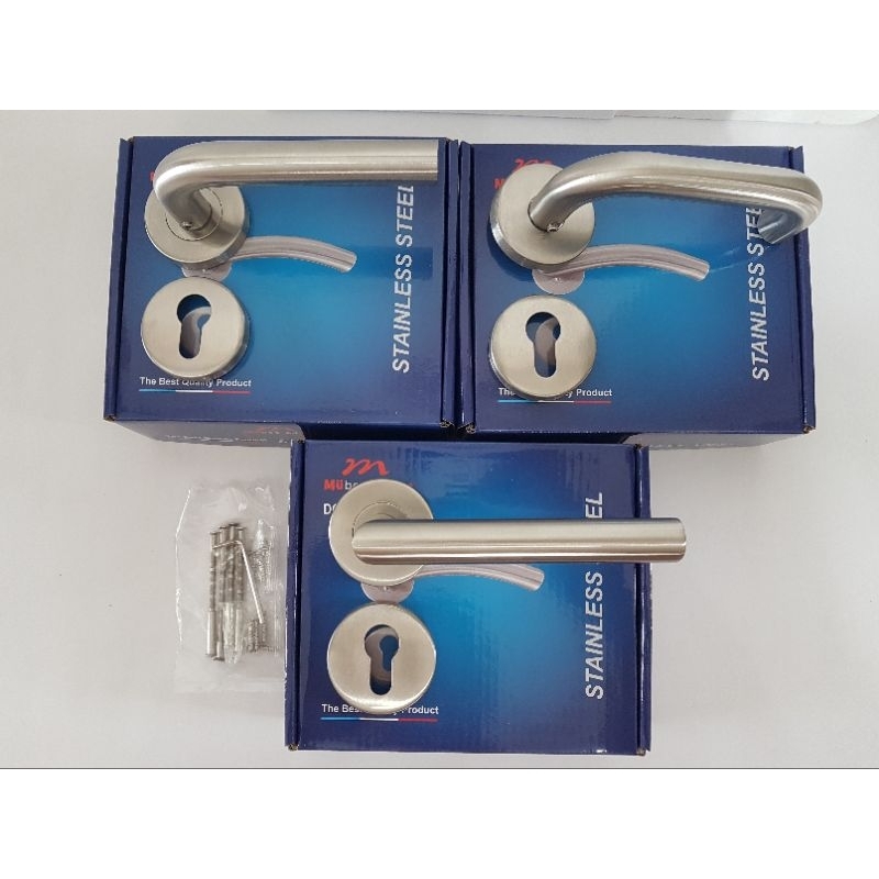Handle Pintu Roses / Handle Pisah + Body Kunci Besar MULLER