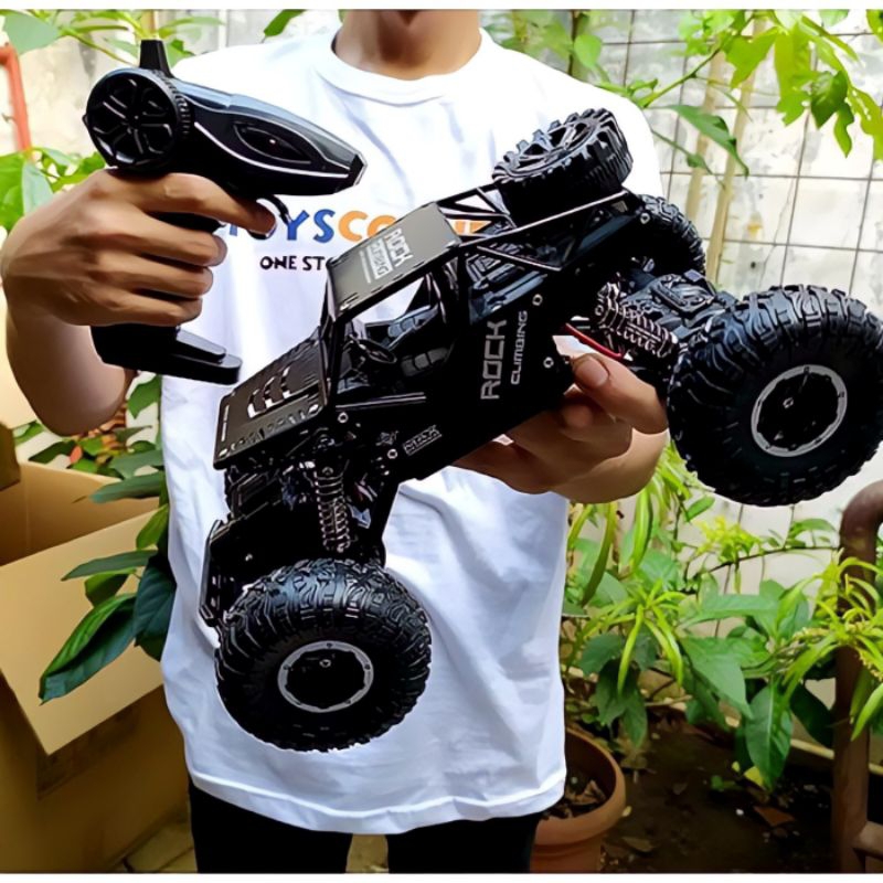 RC Car Rock Crawler 4WD Remote Control Offroad Climber Jeep Rover 4x4 Uk. Besar 1:14 - Mainan Mobil 