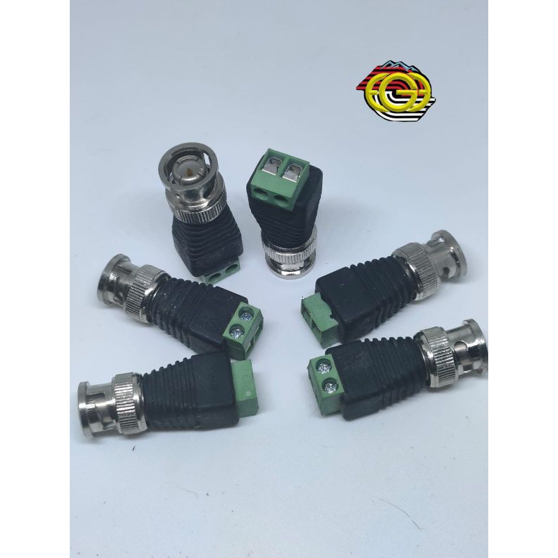 Connektor BNC Hijau Baut Jack CCTV