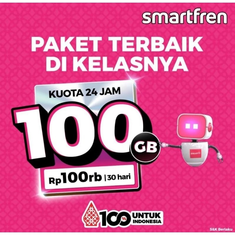 Nomor cantik smartfren 100GB
