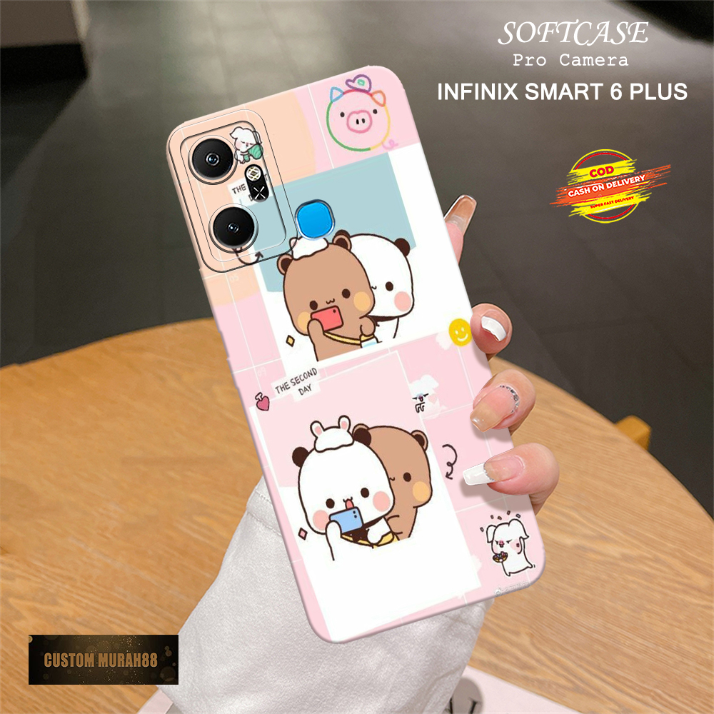 Case Infinix Smart 6 Plus - Fashion Case KARTUN - Casing Hp Infinix Smart 6 Plus - Softcase Infinix 
