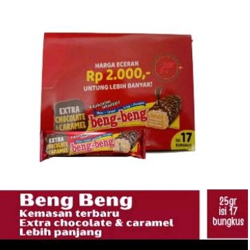 

BENG BENG COKLAT WAFER KEMASAN TERBARU 1 BOX ISI 17