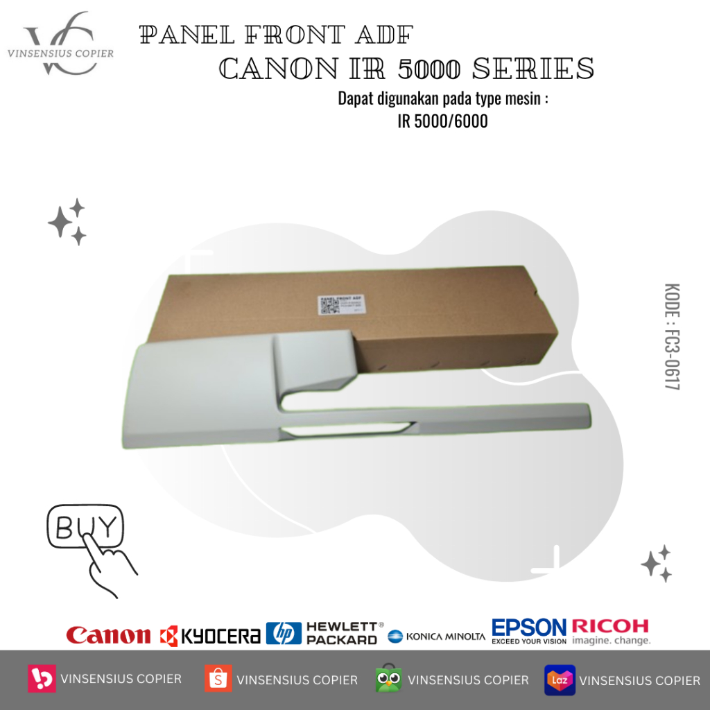 PANEL FRONT ADF CANON IR 5000/6000 SERIES