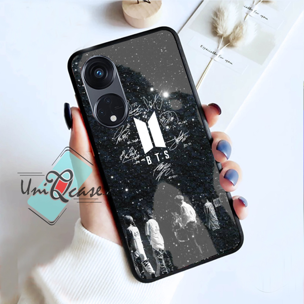 Softcase Kaca Glass Motif (UCK19) OPPO RENO 8T - Kesing   OPPO RENO 8T  Terbaru - Kesing HP  OPPO RE