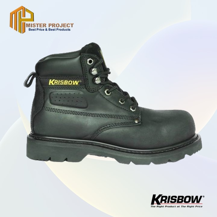 Krisbow Sepatu Safety Shoes Vulcan Ukuran 42 - Hitam