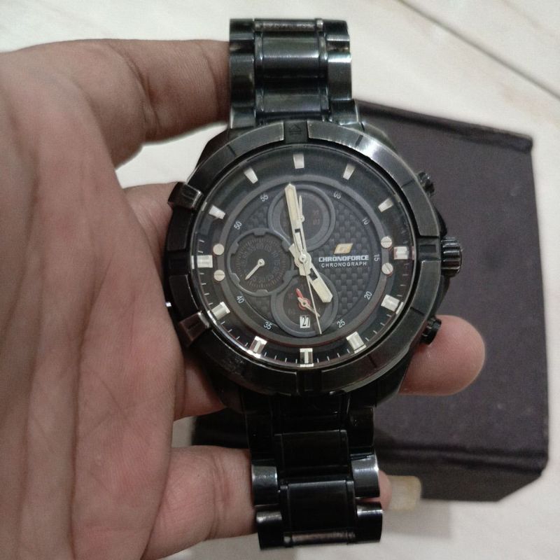 jam tangan original Chronoforce Chronograph preloved second bekas