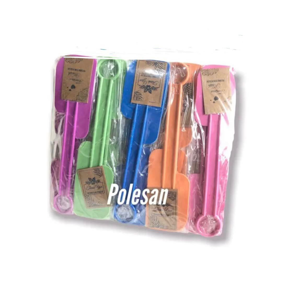 ISI 50 PCS sovenir pernikahan Sodet plastik Solet Spatula plastik Souvenir pernikahan Murah / SOUVEN
