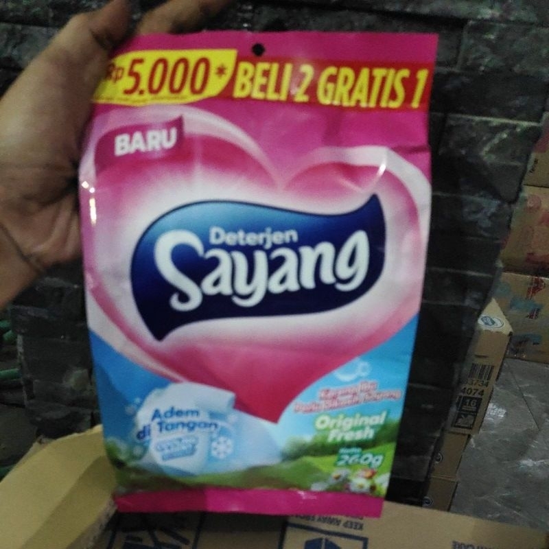 detergent bubuk sayang 260gr