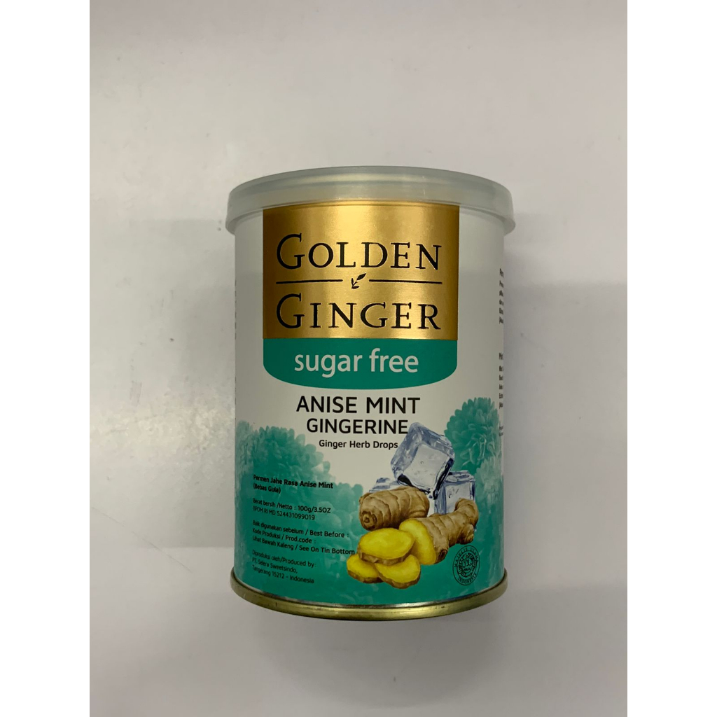 

GOLDEN GINGER SUGAR FREE RASA ANISE MINT GINGERINE 125 GRAM
