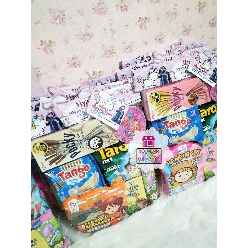 

Bingkisan Ulang Tahun || Pocky With Mini Lunchbox || Snack Ulang Tahun || Souvenir Snack Ultah Lunchbox Pocky
