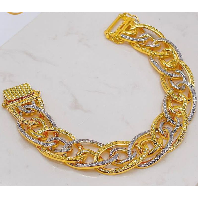 gelang emas lipan kristal Swarovski terbaru lapis emas 24k