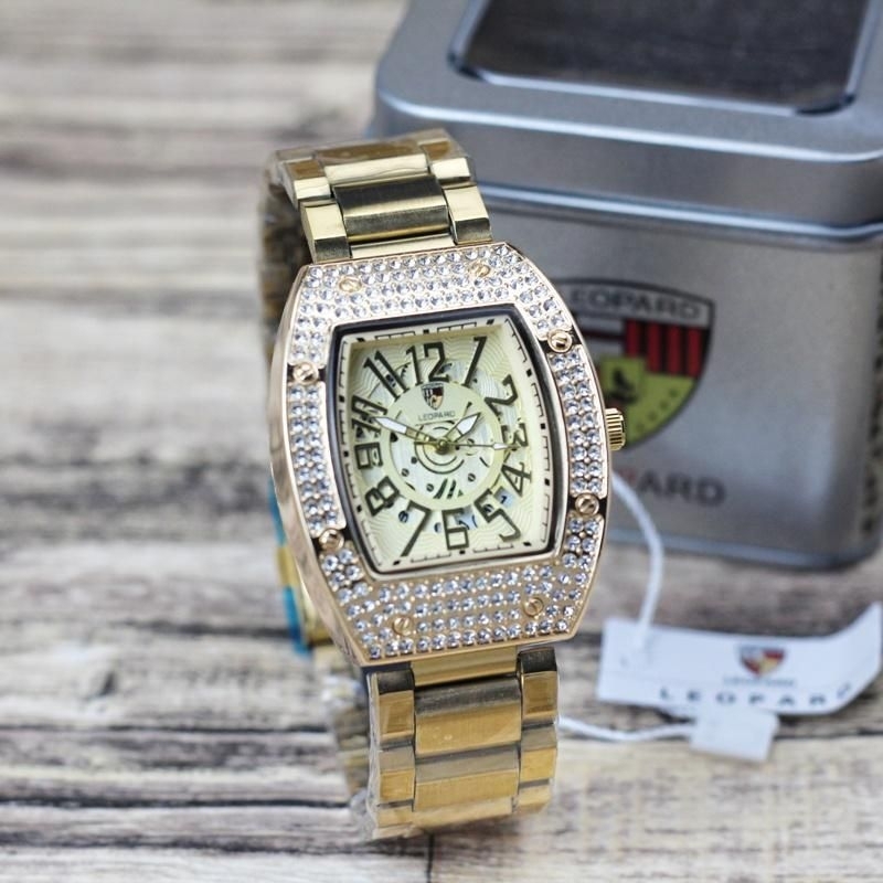 JAM TANGAN WANITA LEOPARD 8054 JAM LEOPARD WANITA FITUR TANGGAL AKTIF DIAMETER 37mm