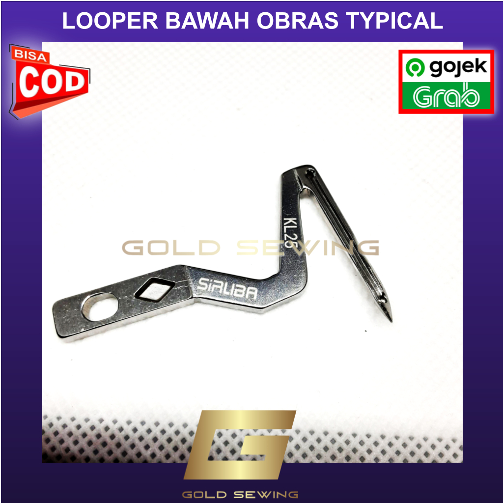 Loper Looper Bawah Obras Benang 4 Tipe KL25 Mesin Jahit Obras Industri - GOLD