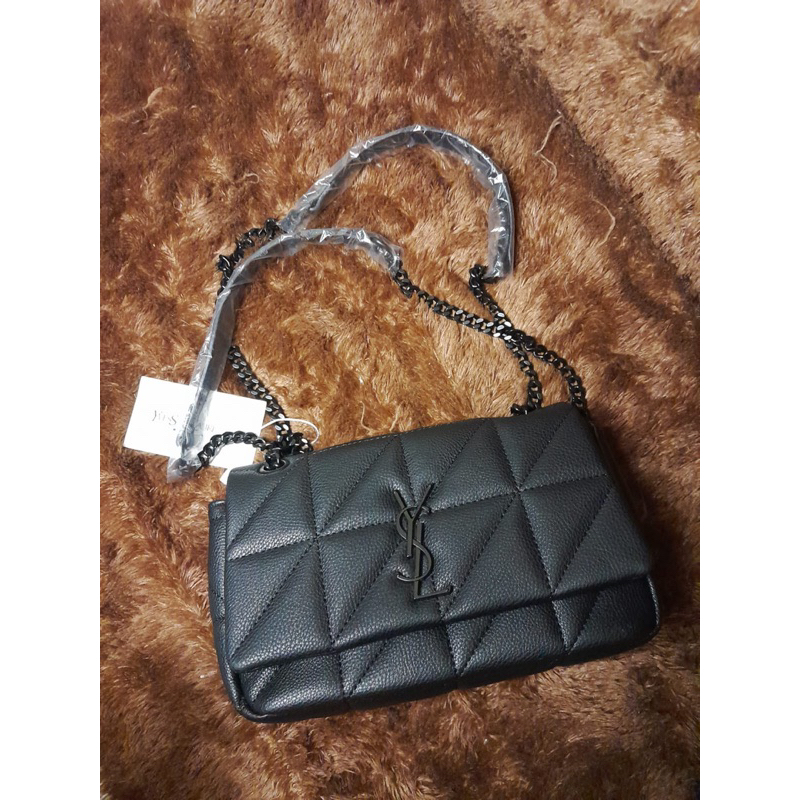 YSL - YVS SAINT LRNT - QUILTED CHAIN BAG [SLING BAG] TAS WANITA HITAM