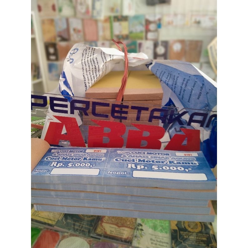 kupon undian voucher custom desain