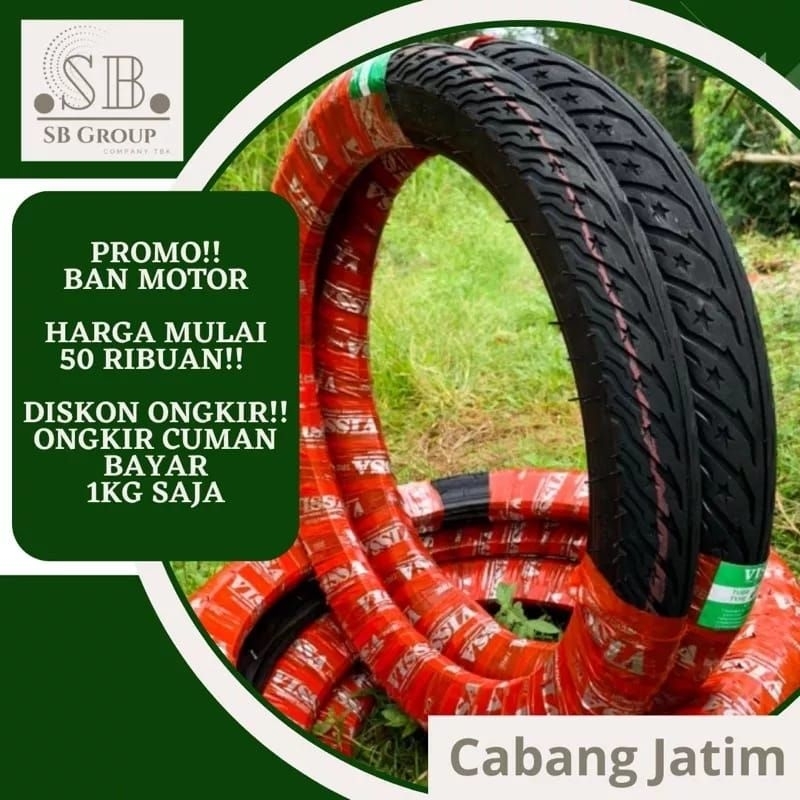 [Promo] Ban Luar ukuran Supra standar ring 17 set / depan belakang