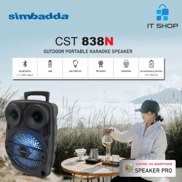 Promo Simbadda Portable Karaoke Speaker CST 838N Murah