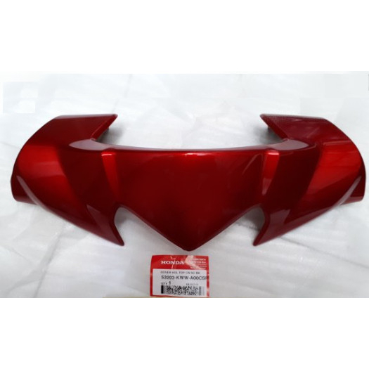 53203 KWW A00CSR COVER FR TOP VISOR JENGGER TOPI HONDA REVO 110 KARBU ORI AHM