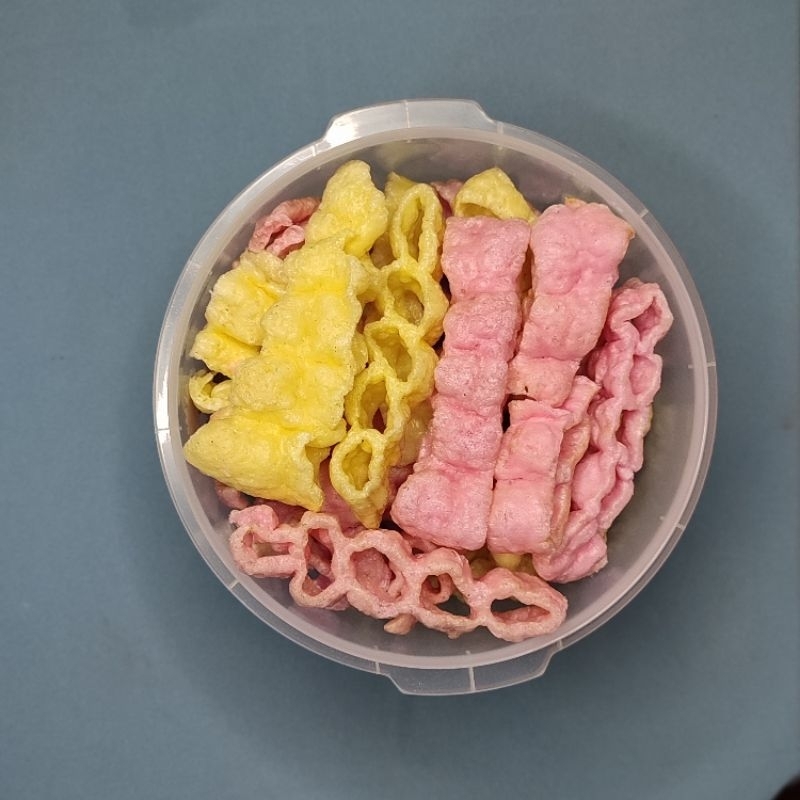 

PAKET HEMAT!! KRUPUK GORENG PASIR+TOPLES CALISTA 5L ISI FULL PADAT