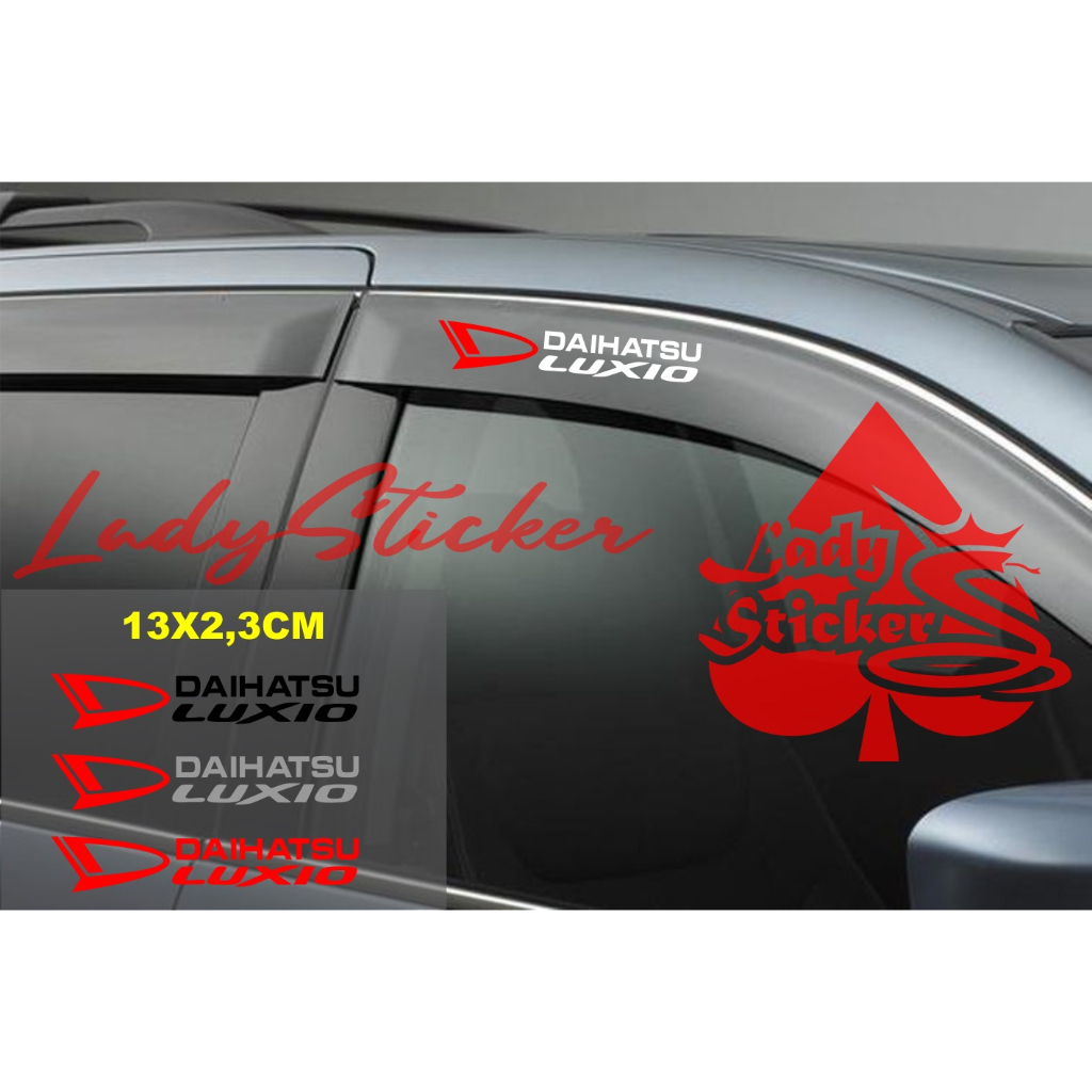 Cutting sticker talang air luxio sticker cover talang air mobil daihatsu luxio