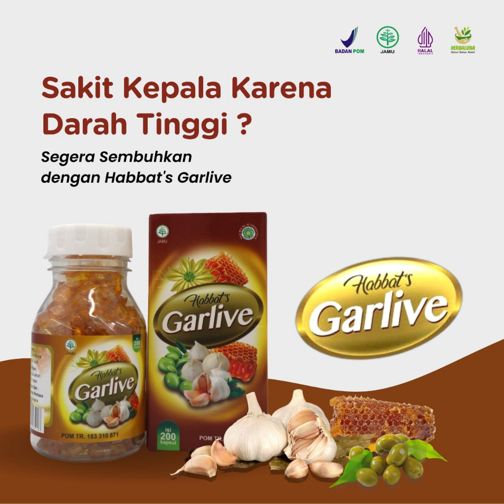 Obat Darah Tinggi Habbat's Garlive Bawang Lanang