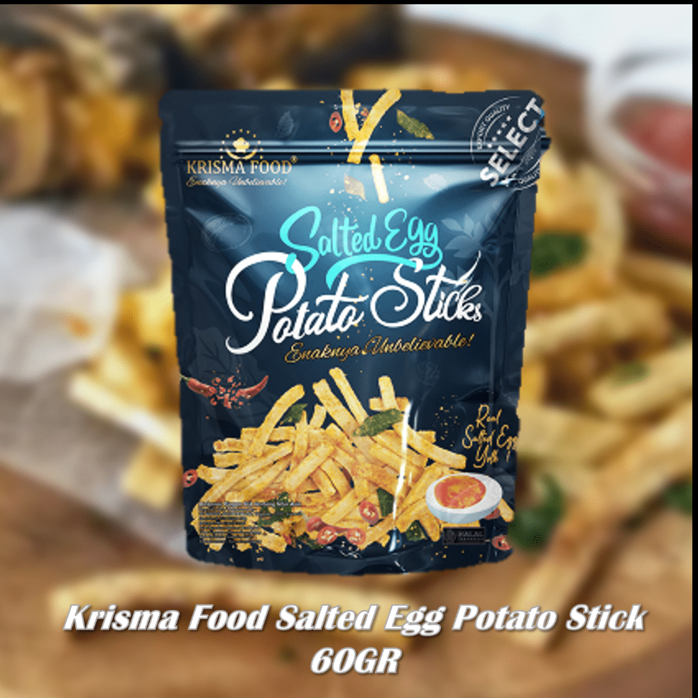 

Krisma food salted egg potato sticks 60GR