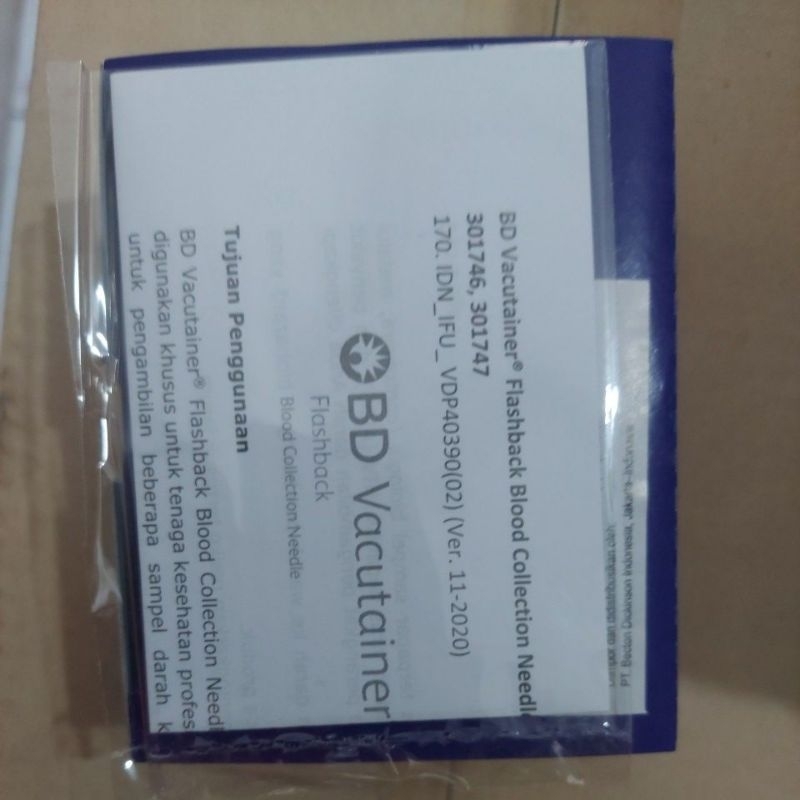 BD Vacutainer flashback