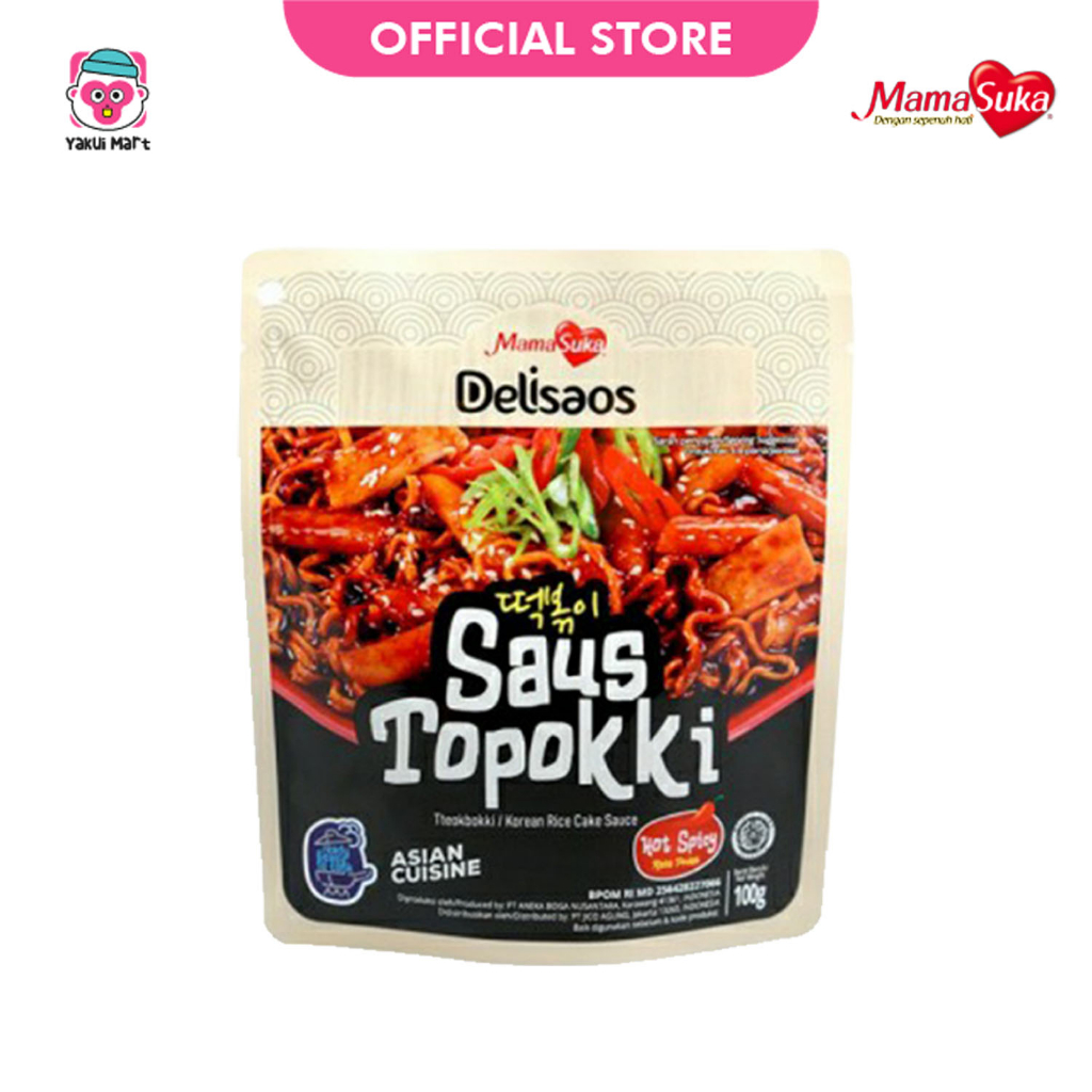 

MAMASUKA - DELISAOS SAUS TOPOKKI HOT SPICY 100 GR