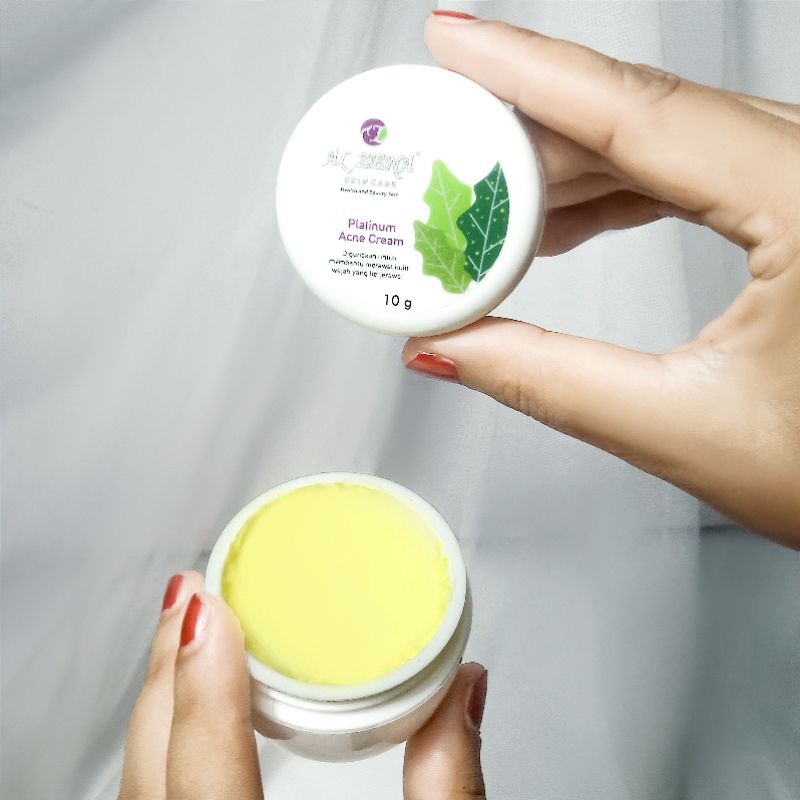 PLATINUM ACNE CREAM /KRIM MALAM JERAWAT BY ALZENA SKINCARE BPOM 100% ORIGINAL AMAN BUMIL BUSUI