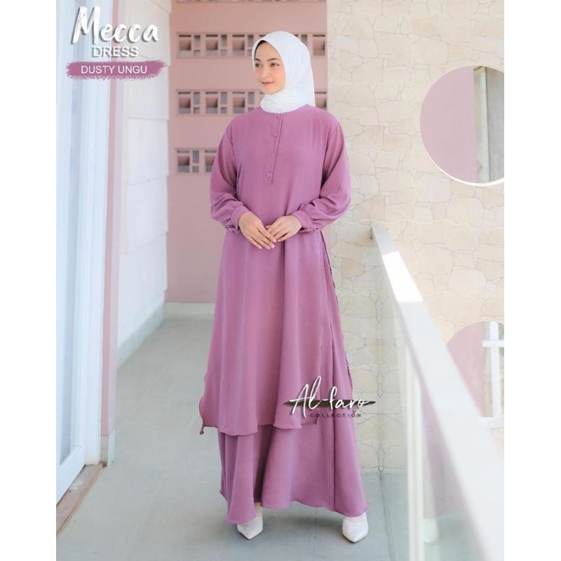 Gamis malay crinkle Mecca dress