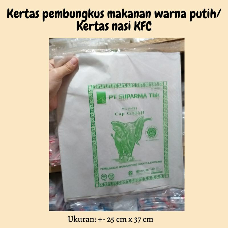 Kertas pembungkus makanan Putih/Kertas nasi KFC