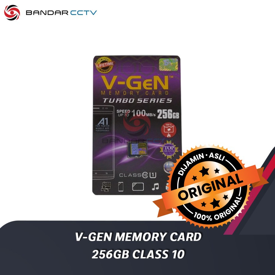 MICRO SD V-GEN MEMORY CARD 256GB CLASS 10