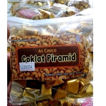 

Choklat viramid 500gram 4varian rasa.