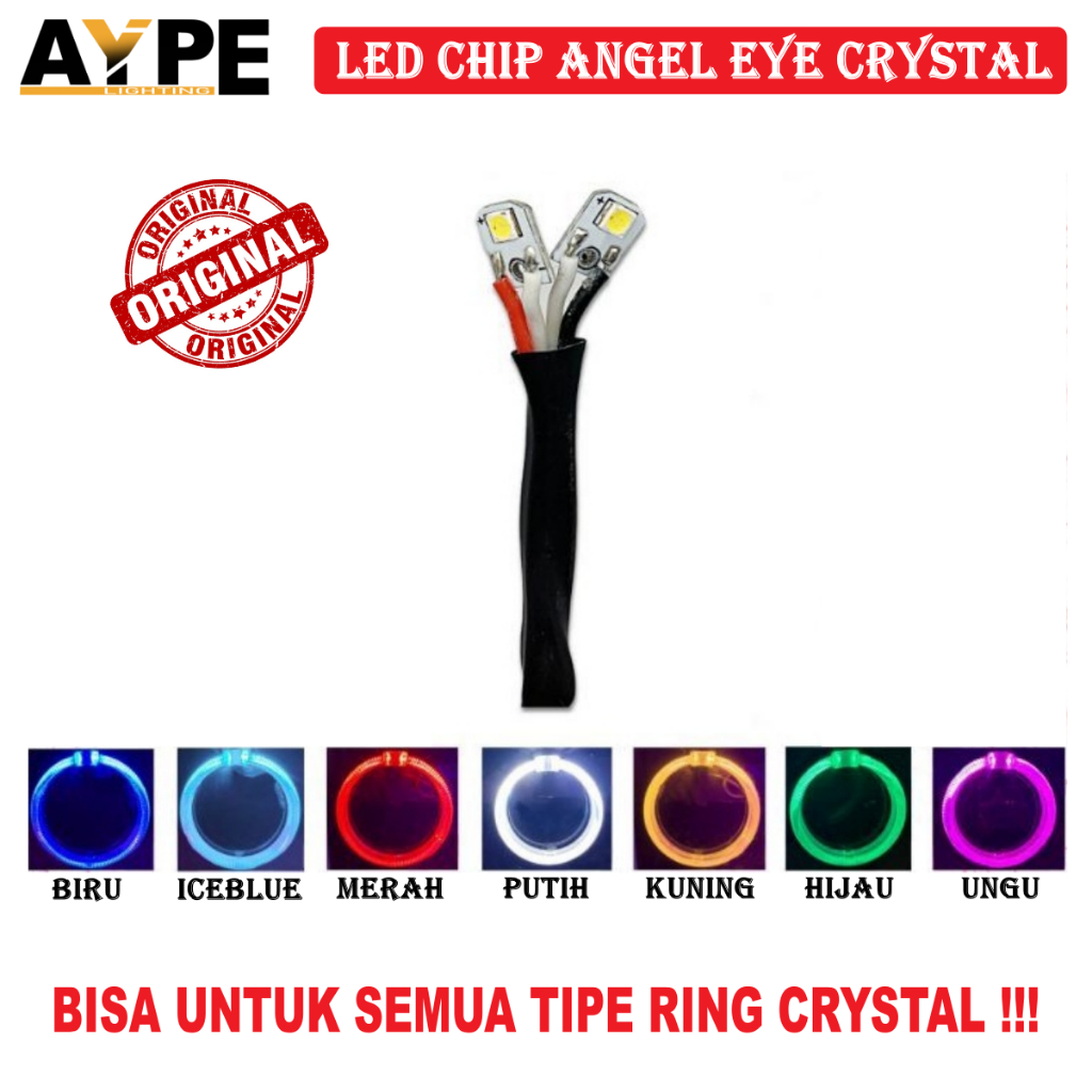 LED CHIP RING SHROUD BMW LED CHIP ANGEL EYE CRYSTAL AES | LAMPU  CHIP UNIVERSAL SHROUD UNIVERSAL