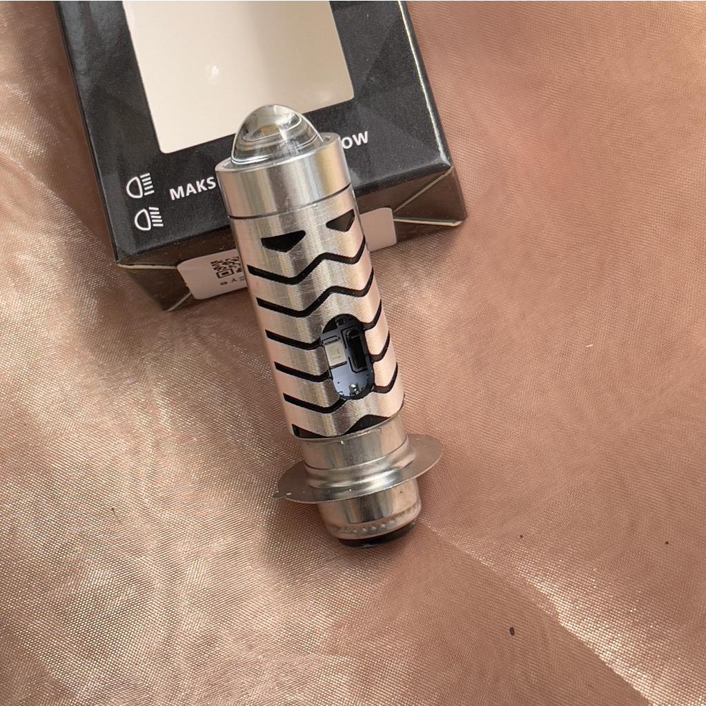 LED H6 LASER GUN MOTOR MERK ACAK LAMPU DEPAN LED LASER H6 DEVIL EYE BIRU STROOM LAMPU DEPAN LED KAKI